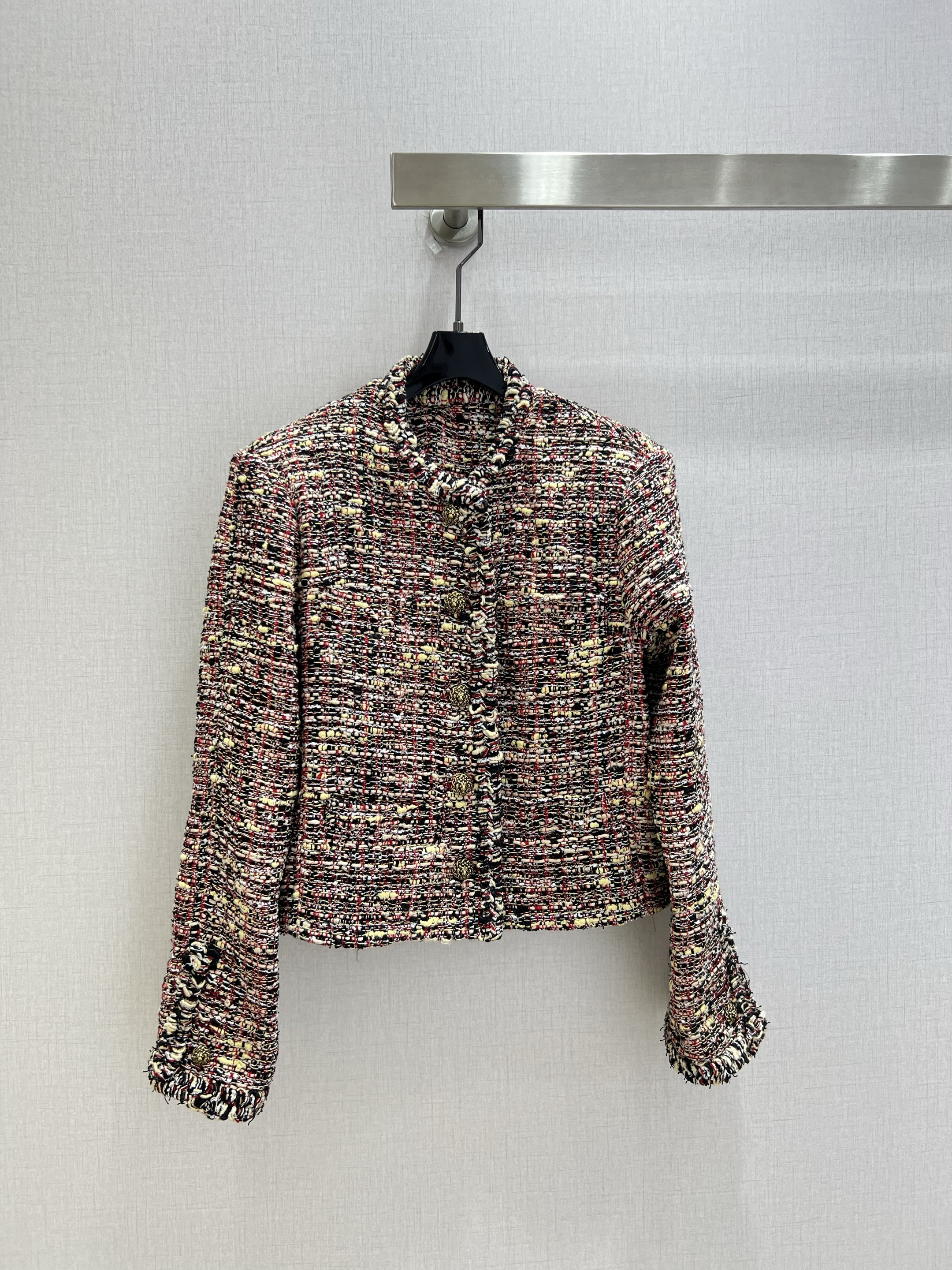 Milan Runway Coats 2026 New Autumn Winter O Neck Long Sleeve Fashion Designer Jackets Brand Same Style Tops 0816-6