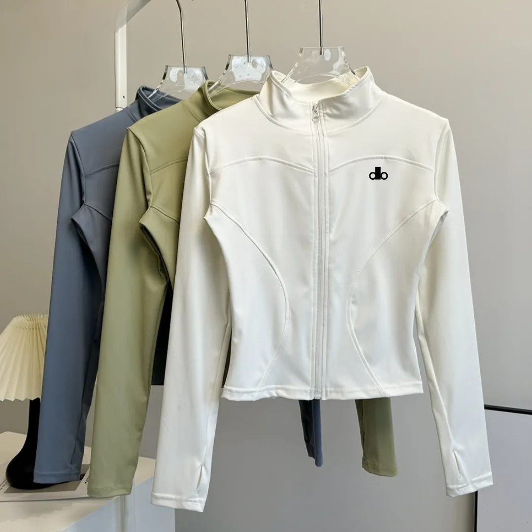 Designer Femmes Vêtements d'extérieur Veste de sport Gym Tops Respirant Haute élasticité Slim Fit Manteaux Séchage rapide Activewear Sportswear F