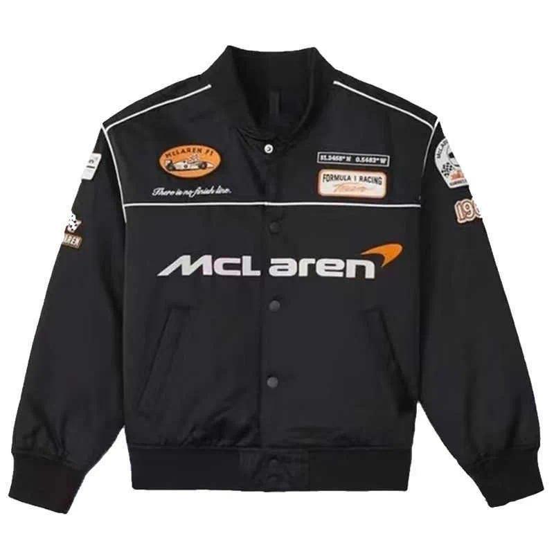 New McLaren Racing Suit F1 Embroidered Cycling Jacket Windproof Warm Long Sleeve Waterproof Cycling Jacket L260528