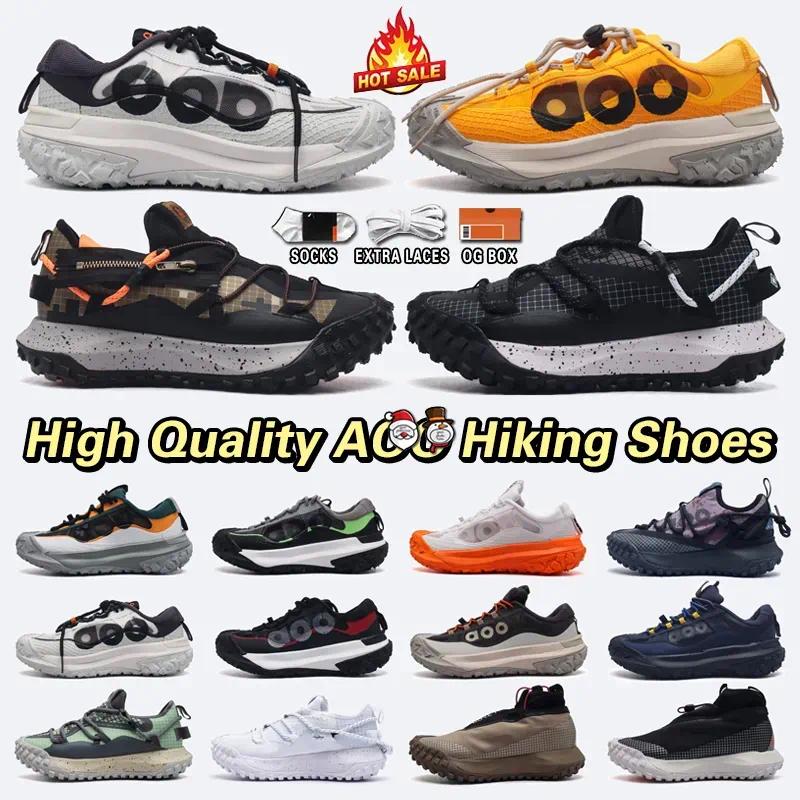 Designer Hiking shoes ACG Mountain Fly Spiked shoes Trainers Mountain Sneakers all-weather For Men Women Waterproof Outdoor Footwear Black White Red