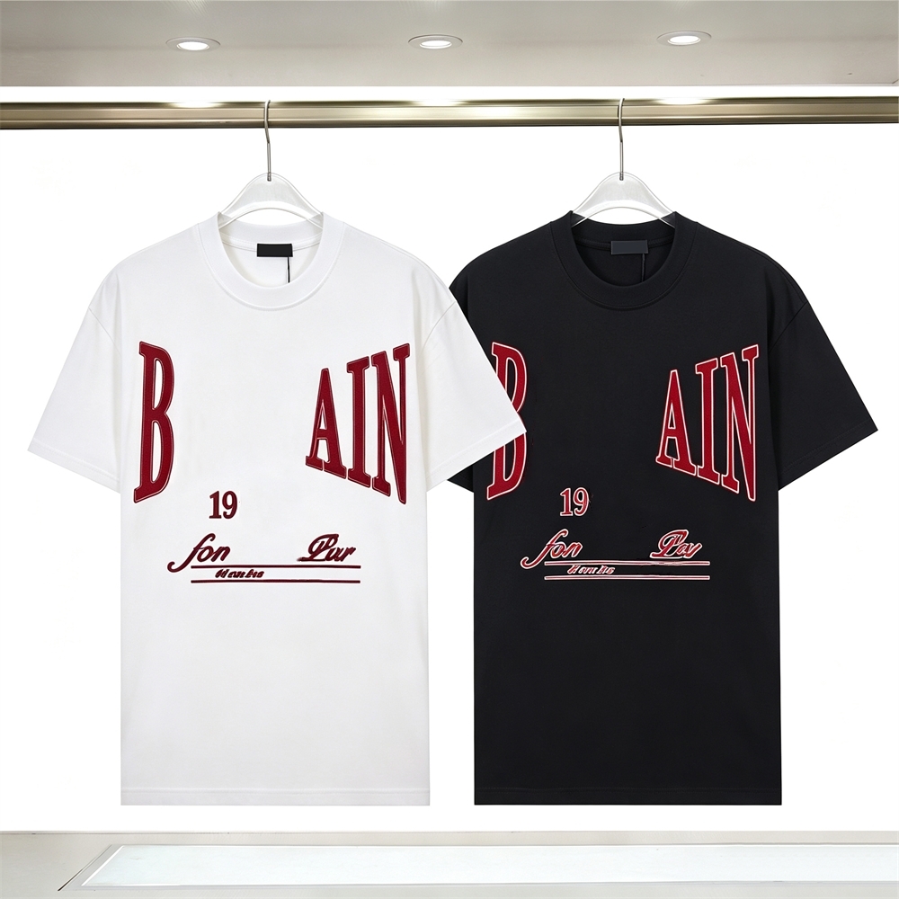 C267YAJ2 Black White Short Sleeve Shirt for Men and Women Premium Cotton Fabric Comfortable Loose Fit Breathable Crew Neck Casual Fashion Top
