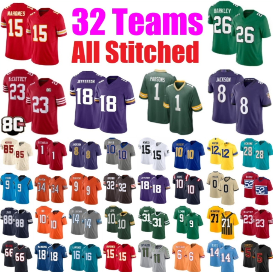 32 Teams Football Jerseys Mens Womens Youth Kids 2026 2027 Sports Jersey Cheap Wholesale American Shirts Player Game Limited Elite wear gears
