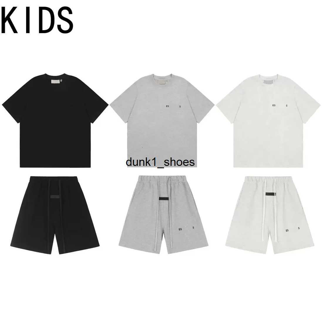 Essential Kids Shorts Tracksuit Designer Clothes Boy Girls Essential Kid T shirt Set Youth Skateboard Pant Jogger Suit Children Tshirt Top Tees Clot