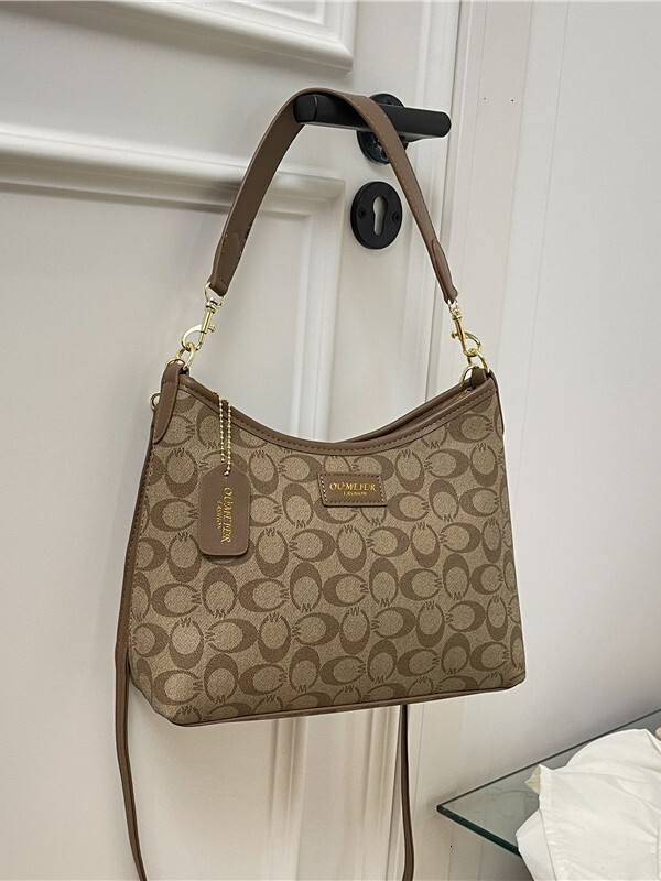 Luxury Brand Designer Bag Vintage Light Luxury Commuting Tote For Women 2025 New Model Large Capacity Printed Shoulder Crossbody Bag