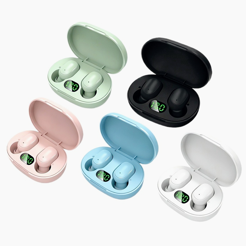E6S TWS Bluetooth écouteur Mini écouteurs intra-auriculaires affichage numérique LED casque de jeu à très faible latence longue veille casque mul
