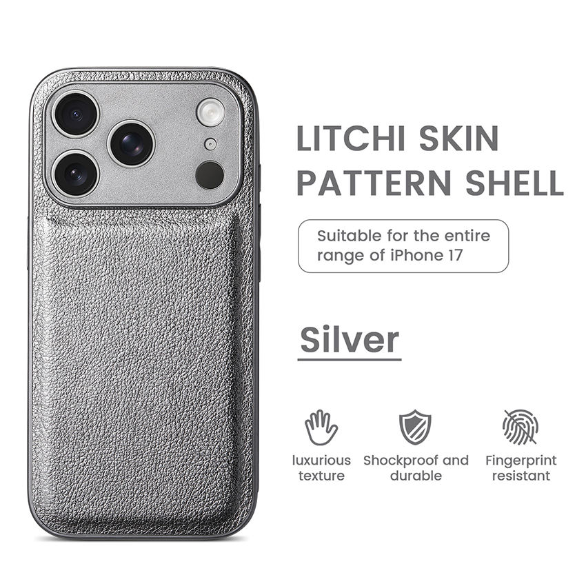 Lychee Leather Texture Phone Case For Iphone 18 17 16 15 14 13 Pro 12 11 Max Multiple Colors 18Promax Phone Case 16Pro Full Wrap 17Promax Cover L