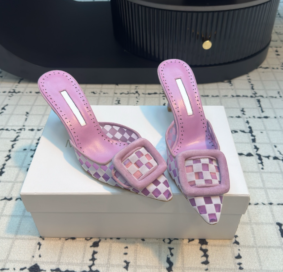 Saldi di maggio Ciabatte Décolleté in rete Sandalo pop donna Sandalo da donna Maysale Décolleté in pelle scamosciata Pantofola con diapositiva Dé