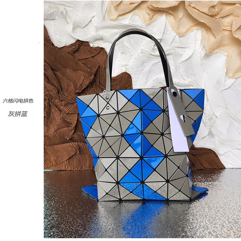 Designer bag 2026 New ColorBlock Patchwork Diamond Handbag Glossy Lightning ColorBlock 6Grid Shoulder Bag Tote Bag Commuter