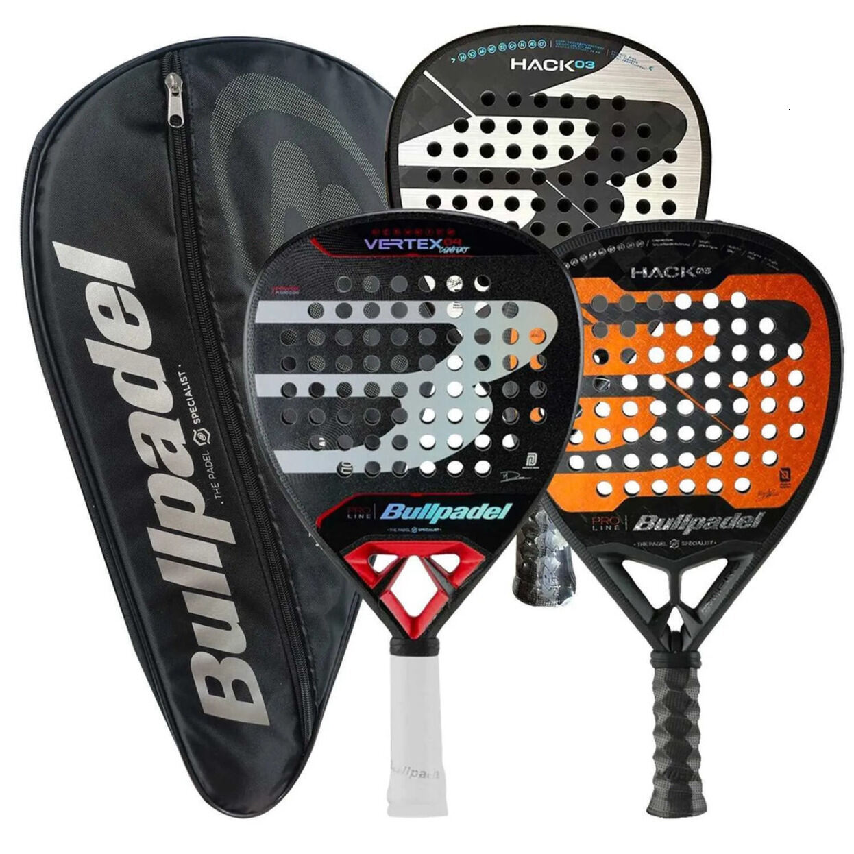 2026 New New Outdoor Multi Piece * Racket Matching Kits Outdoor Rackets Bullpadel Pala Padel Professional Soft Facecarbon Fiber Tennis Sports Full o