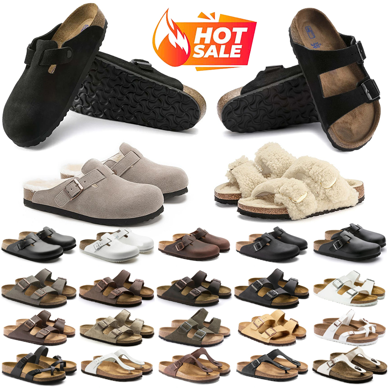 Free shipping brikenstockk designer slippers women platform sandals flat slides womensliders black white khaki womens ladies shoes outdoor indoor sa