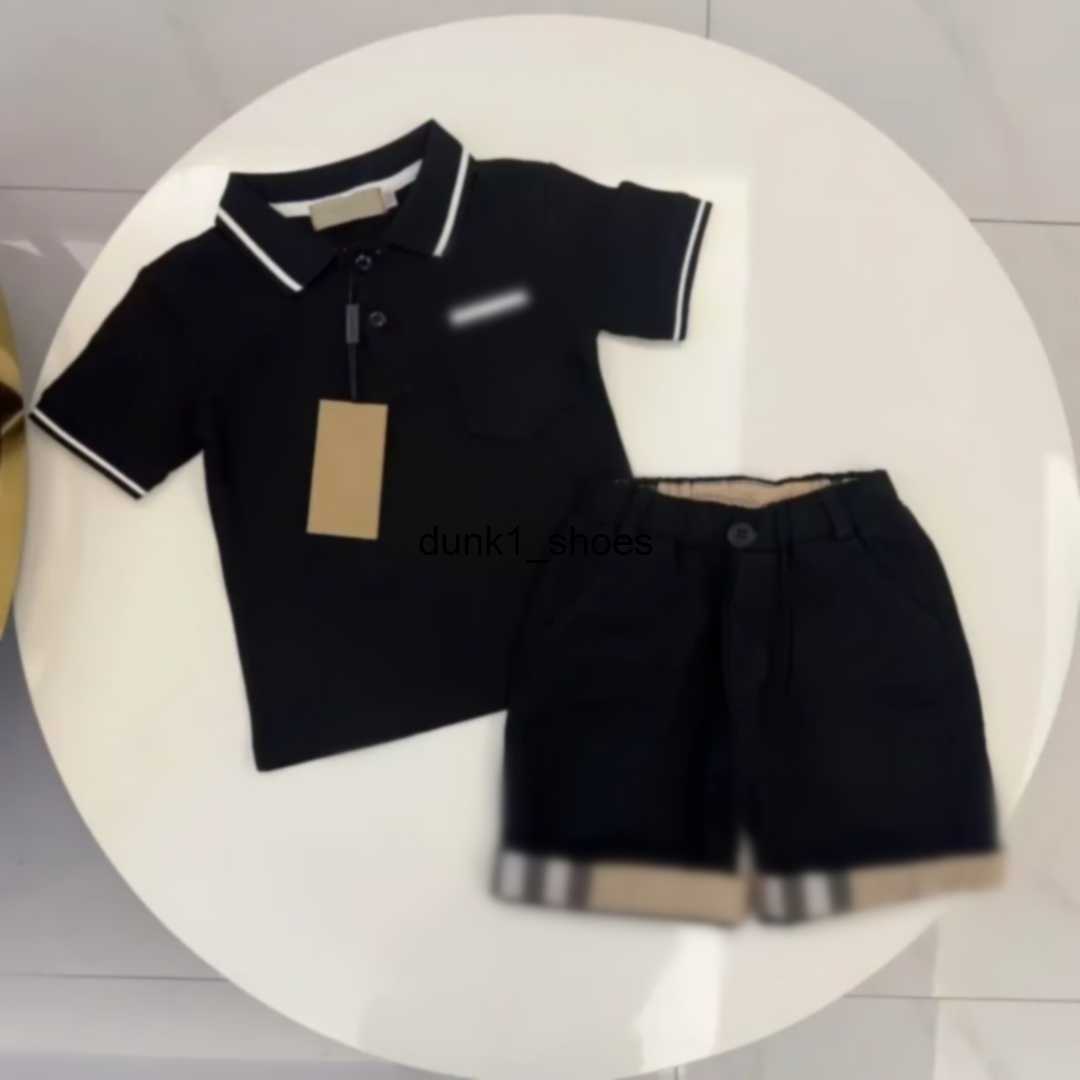 top kid polo sets girl boy tracksuits boy designer clothe kids clothes with letters fashion child shirt 2-14 ages classic letter print boys girls t-