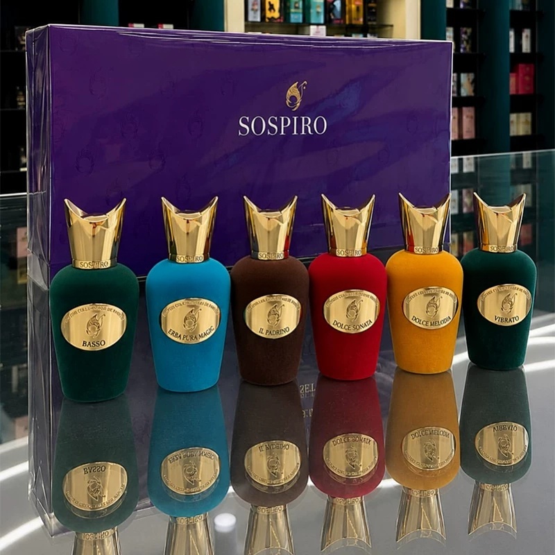 Sospiro Cologne Perfume VIBRATO CONTRALTO IL PADRINO VIVACE PRIMA DONNA BASSO CADENZA ERBA OUD Fragrance Designer Perfume 100ml Men Women Long Actin