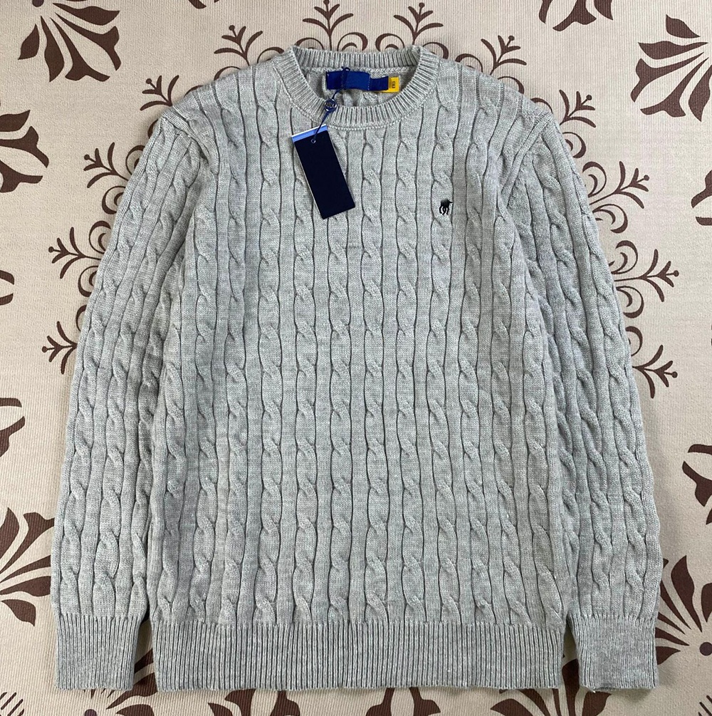 Luxury Designer Mens Womens Knitted Twisted Sweater Casual Polo Embroidery Jumpers Trendy Winter Comfortable Warm Cotton Men Pony Pullover Sweatshir