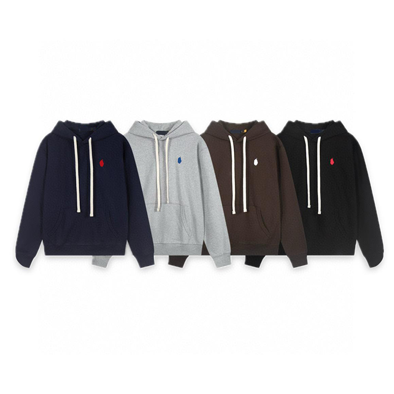 Designer Style Men Hoodie Zip Up Pullover Cotton Sweatshirt Long Sleeve Fleece Warm Winter Casual Streetwear Tracksuit Set Multi Color