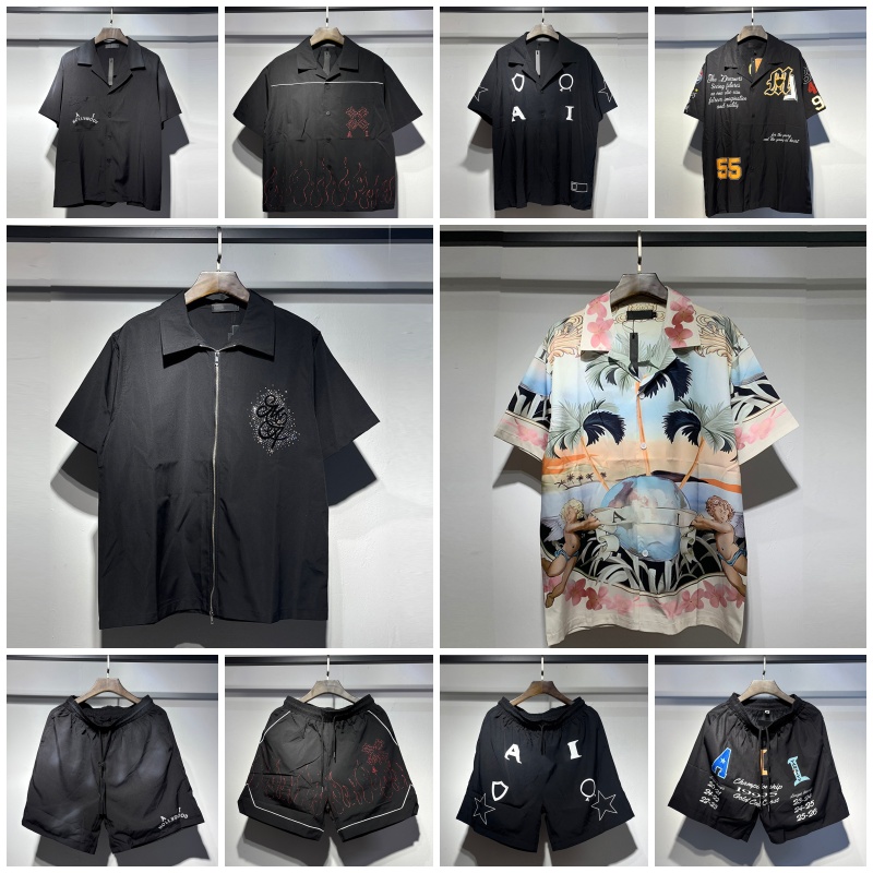 2026 New amiirilapel shirt shorts summer casual men shirt designer shirt men fashion shirts y2k shirts tour shirt vacation shirts shorts s--xl