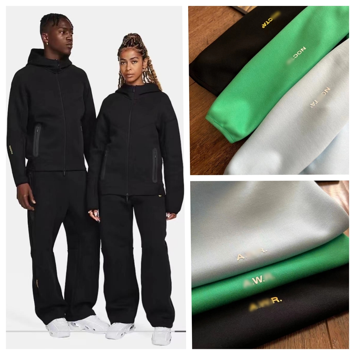 Thick Tech Fleece Nocta Tracksuits Mens Tech Pants Sports Designer Hoodies Pants Men Woman Jogger Techfleece Hoodie Trousers Tracksuits Trainer Spor