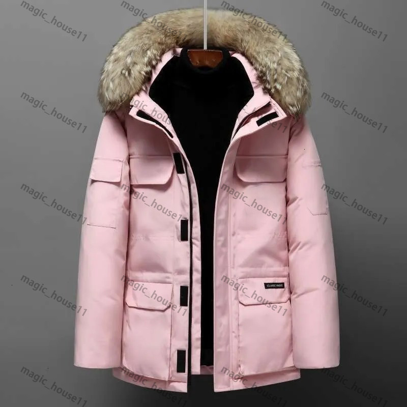 Chili wack Pilot Jacket Designer Puffer Jackets Canada Down Duck Down Coat Mens Women Warm Wyndham Parka Winter Outdoor Wolf-fur Collar Windproof Th