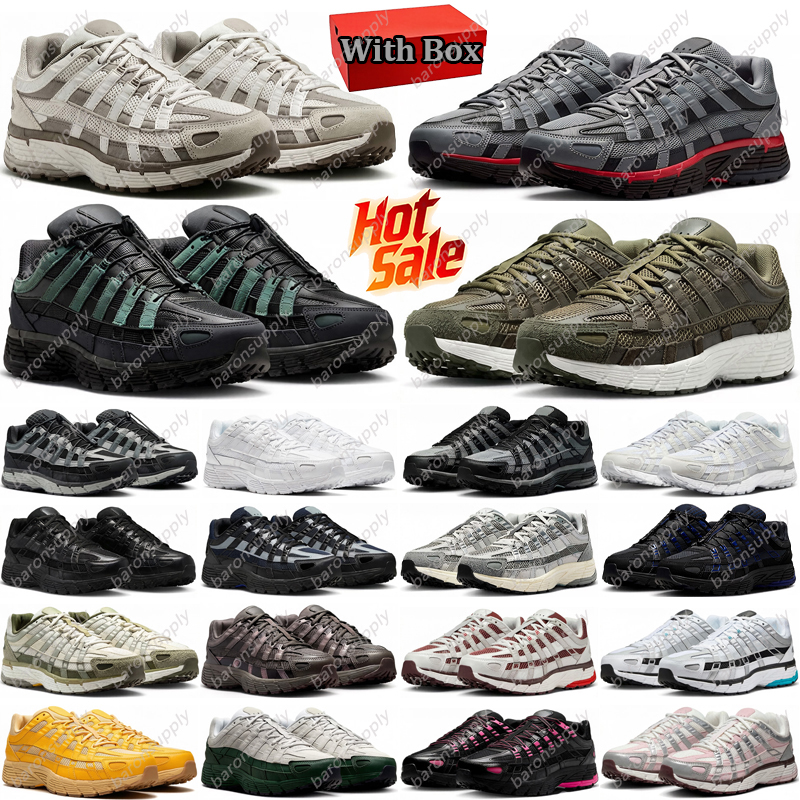 Free shipping with box p6000 running shoes designer 6000 sneakers for men women Summit Whiten Phantom Brown Light Iron trainers outdoor sports shoes