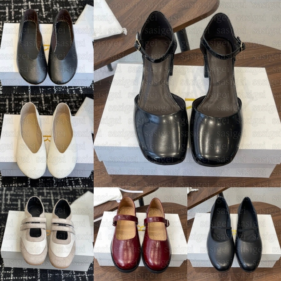 Designer The Row Boheme Fay Stella Penelope Chaussures Habillées Mocassins En Cuir Plateforme Femmes Blanc Noir Rouge