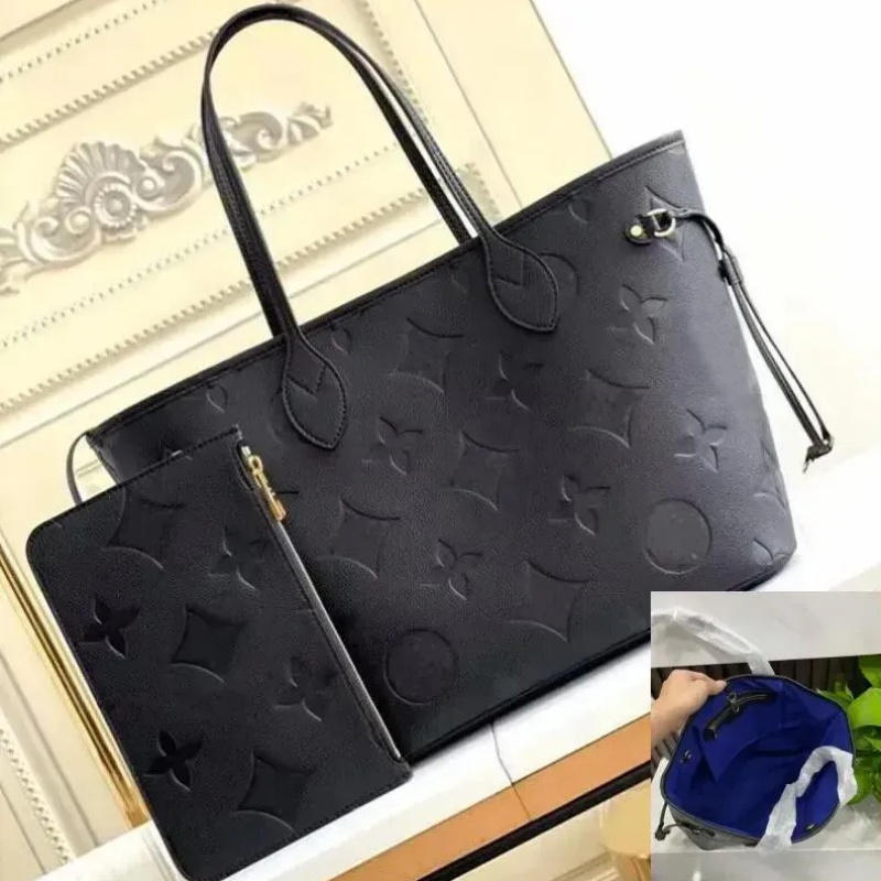 Designer Bags Embossed Black Flower Large Capacity Tote Bag Fashion Sac Femme Leather Women Shoulder Bag Messenger Luxurys Handbags Lady Purse Fe