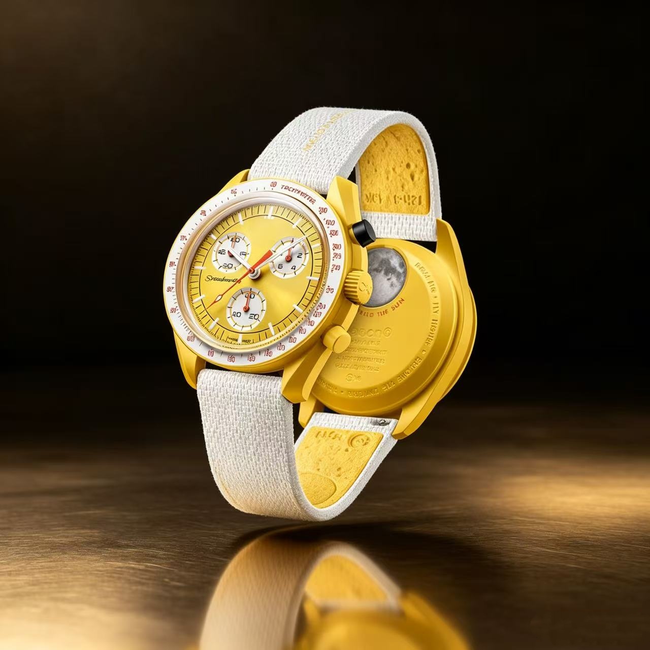 Bioceramic Planet Moon Quarz Watch Mission To Mercury 42mm Full Function Chronograph Luxury Mens couple joint name Wristwatches Moonshine gold moonw