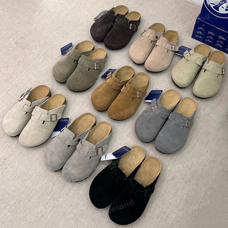 With Box Slippers Womens Designer Clog Sandals Mens Slides Girls Clogs Mules Shoes Genuine Leather Trainers Sandale Flip Flops Vintage Sandles Sanda