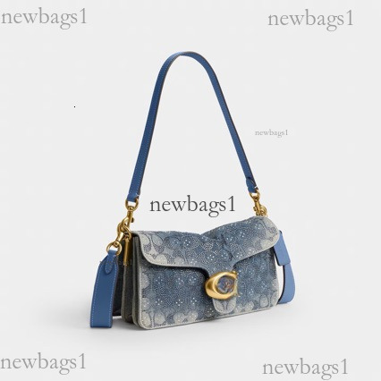 Designer Bag New Tabby26 Full Diamond Wine God Bag Denim Cloth Shoulder Bag Luxury Diamond Banquet Bag Crossbody Small Square Bag Handbag Women'