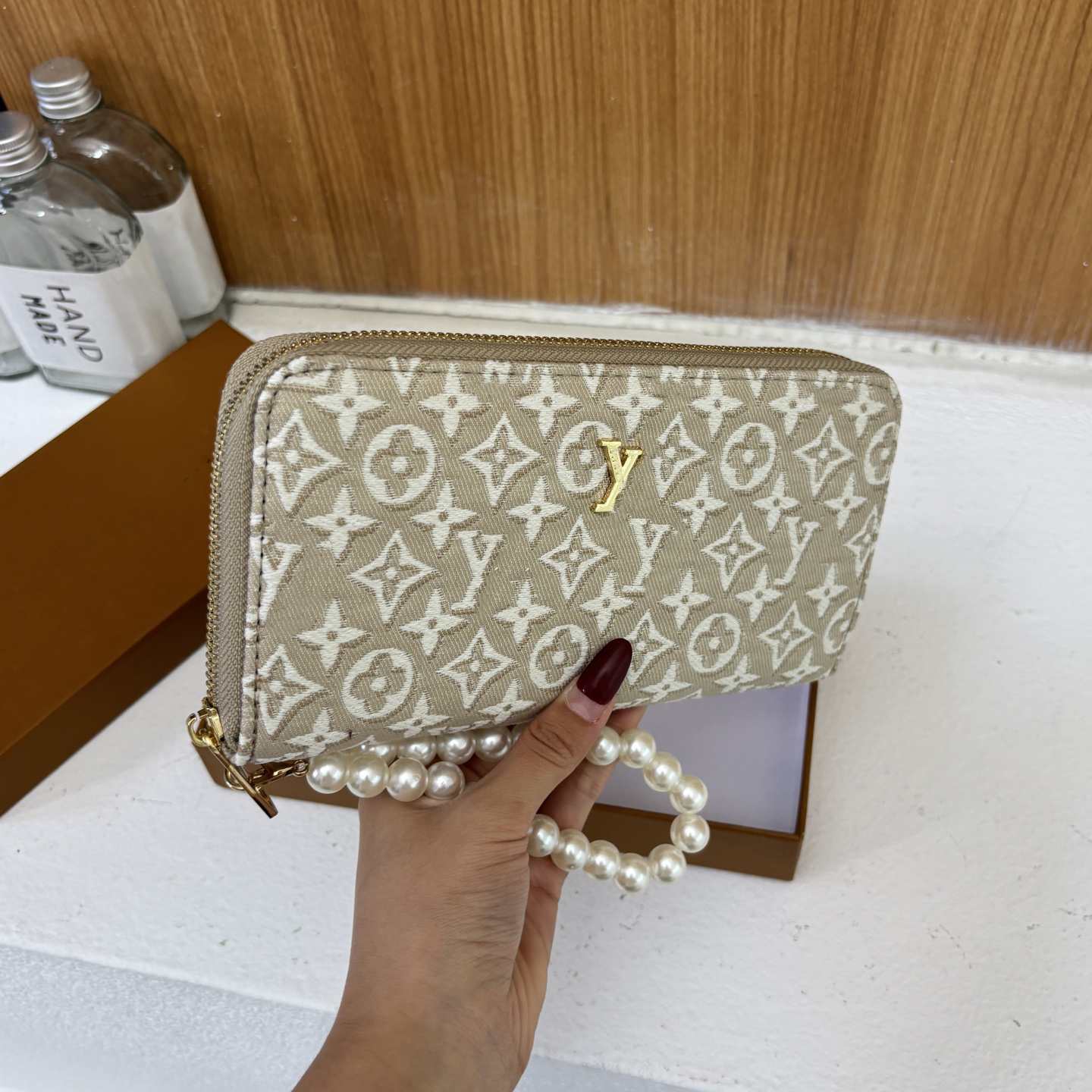 Luxury Wallets Designer jacquard Bag Purse Large Cash Slot Multi Card Slot Wallet 2026 new style wallet zero wallet denim bag zipper wrist packaging