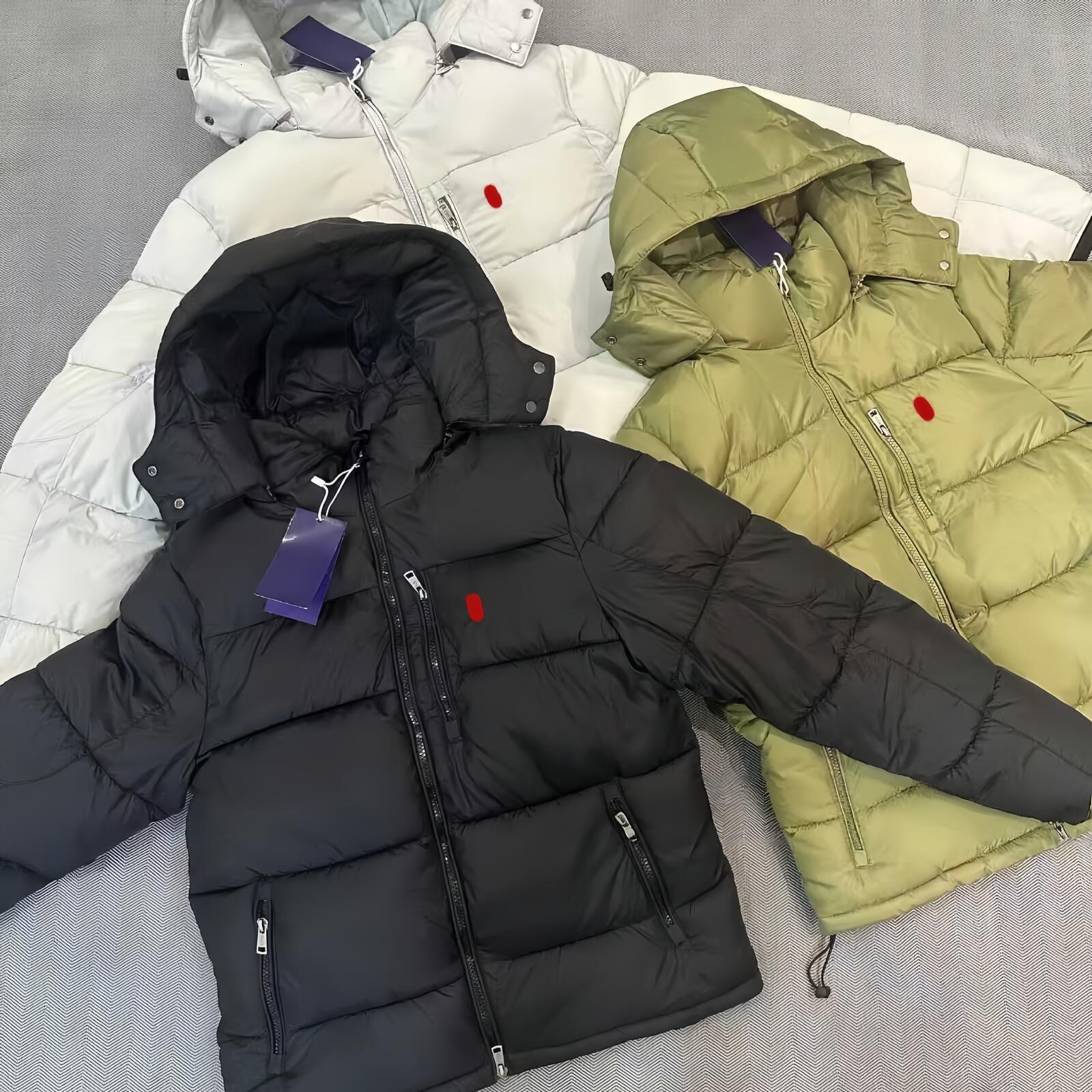 Gorham Puffer Jackets RL Puffer Jackets Designer Polowalk Down Down jacket men Winter coats Small Spurs Embroidered Half-Necked Hooded Zipper Down J