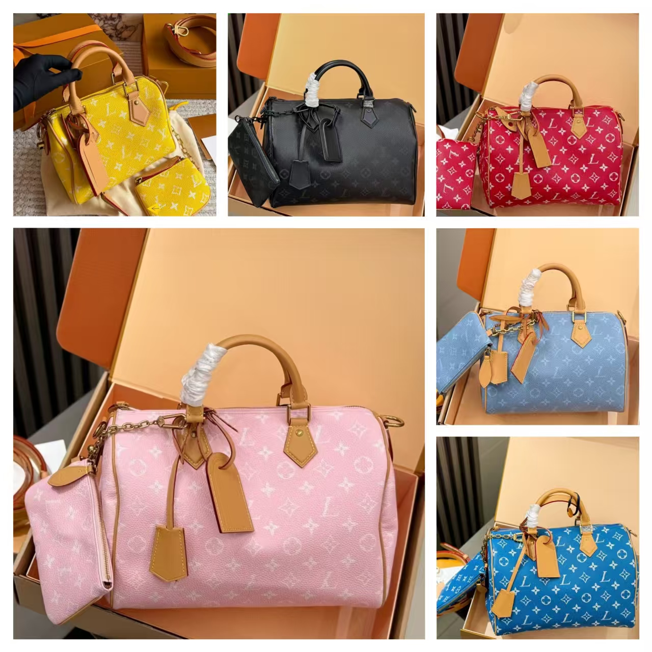 12A Top quality Designer Luxury Bag Top version Animal Bronze Genuine Leather p9 bag 20 25 30 40 CM Monogram Leather Classic Unisex lvscity bag Cros