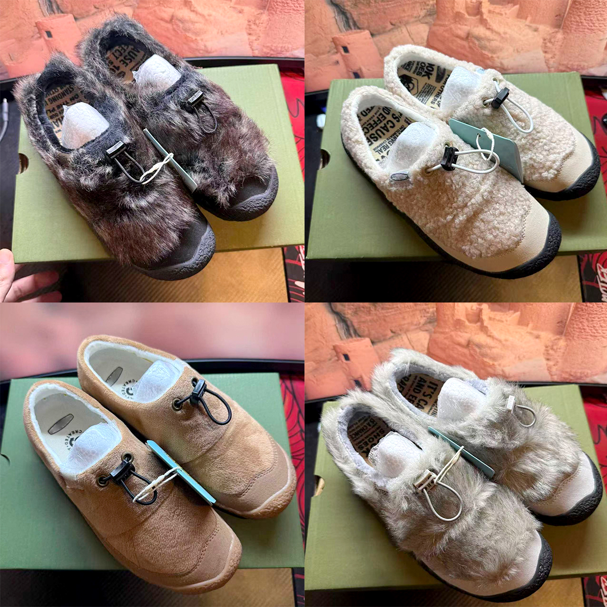 ken Howser III Slide Designer slippers Wool Summer Mule slip ons Winter Teddy Furry luxury Suede Outdoor tazz sandal Fashion casual shoes womens war