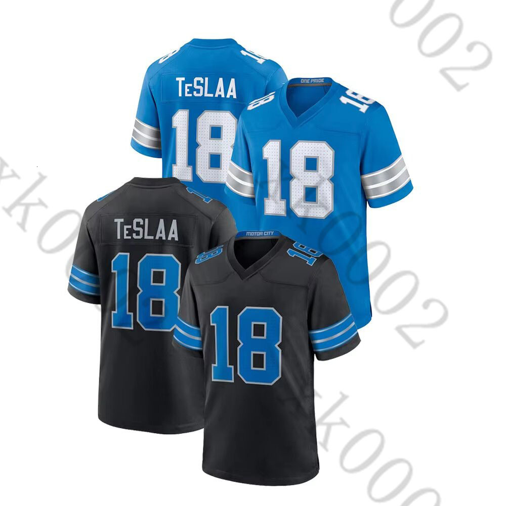 Men Heat Transfer Printing Football Jersey TeSLAA 18 Short Sleeve V Neck Athletic Tops Quick Dry Mesh Sports Training Shirts Blue Black For Men