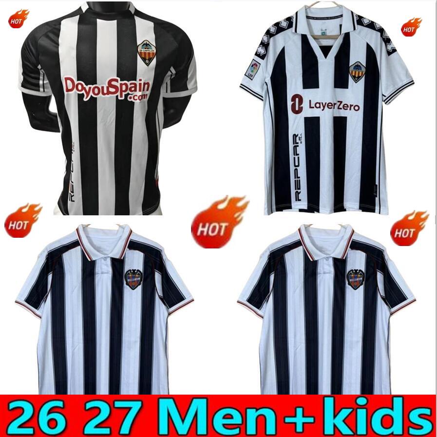 2026 2027 CD Castellon soccer jerseys Castellion Black and white with unique and clean colors 26 27 home mens Men's football uniform