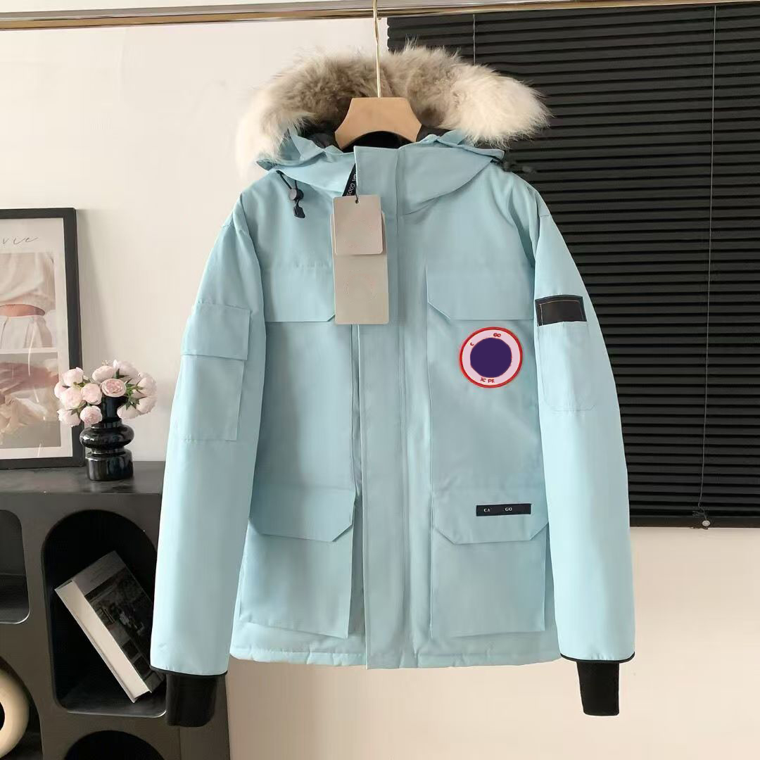 Mens Puffer Jacket Designer Canada Doudoune Jacket gooce Jacket Wyndham Wolf Fur Collar Parka Winter Fashion Outdoor Warm Windproof Down Jacket Wome