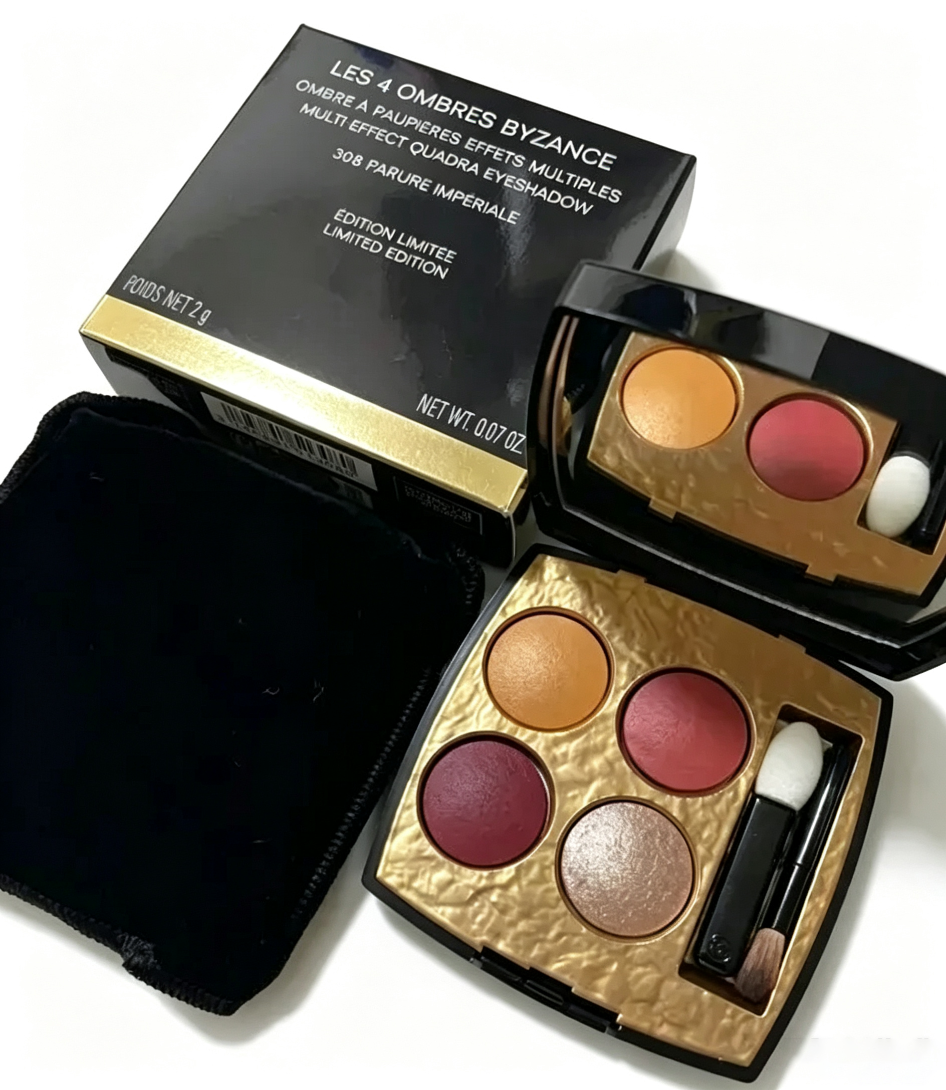 2026 Les 4 Ombres Byzance 4 Colors Natural Matte Eye Shadow 2g Waterproof Palette Shimmer Eyeshadow Free Shipping