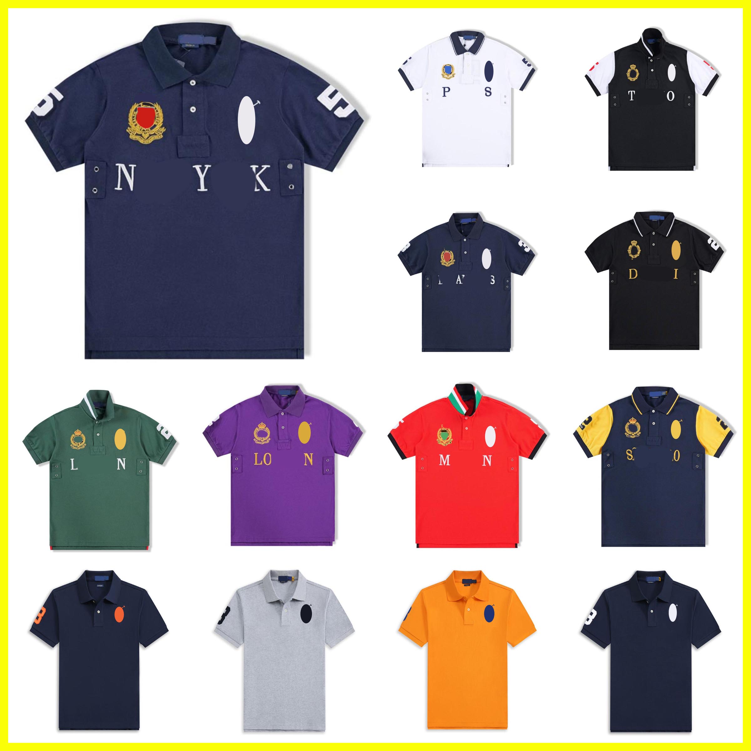 Designer Hommes Polos Marque De Luxe Broderie Graphique Casual T-shirt À Manches Courtes Polos Hommes Sportswear Relaxant Haut Confortable Et Res