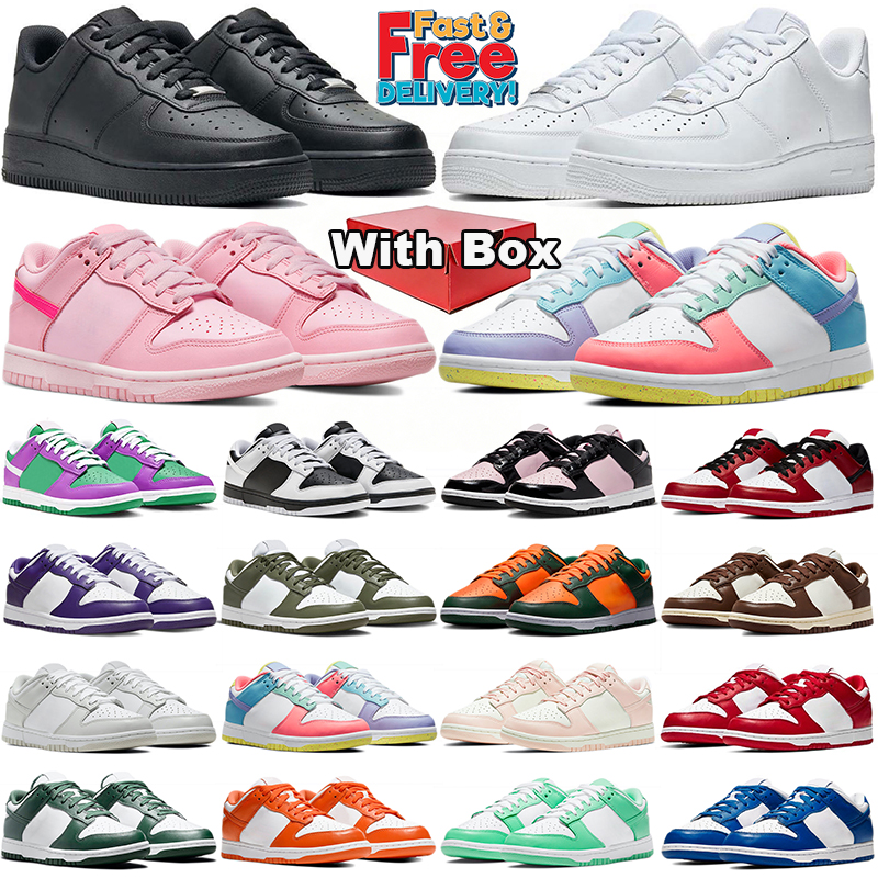 with box free shipping designer running shoes sneakers mens trainers for women panda triple black white pink stylish sports outdoor athletic runners