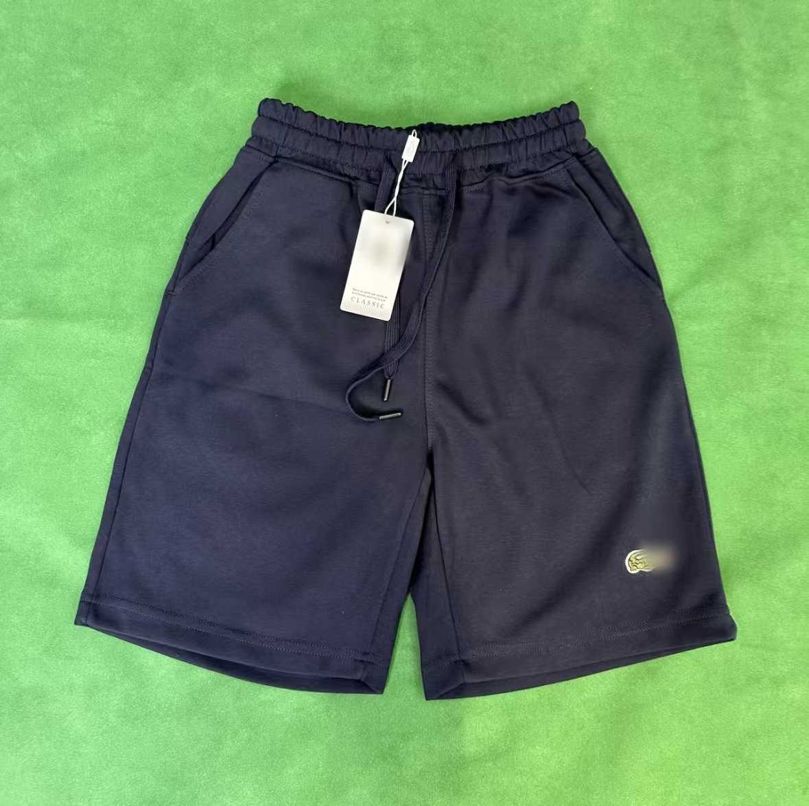 Zomer katoenen short met geborduurd dier- en vispatroon, trendy casual short voor heren T260819