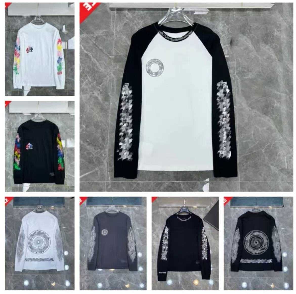 Chrome Hoodie chrome designer clothes men Sweatshirts Hip Hop loose sves Pullover hoodie Cardigan Loose Men hoodies women sweaters S XXL Q260819