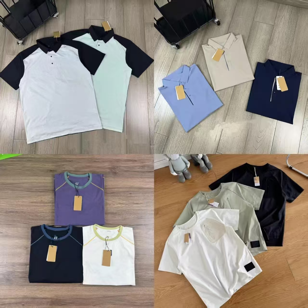 T-shirts de créateurs T-shirts pour hommes Summer Mountain Series Outdoor Quickdry Polo léger et respirant à manches courtes Sweatperméable Cool