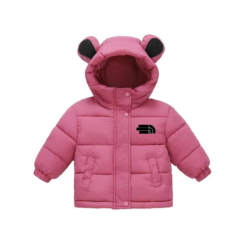 2026 New Halloween Toddler Baby Winter Puffer Coat Cute Bear Ear Hooded Jacket For Boys cologne Girls Thick Warm Zipper Parka Kids perfume Windproof