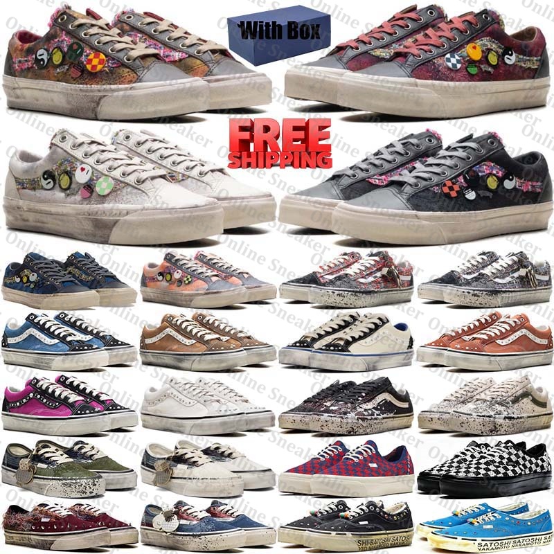 Free Shipping With Box Designer pearlized shoe pearl shoes knu old skools Souvenir sneakers Sport chaussures trainers for mens womens trainers d h g