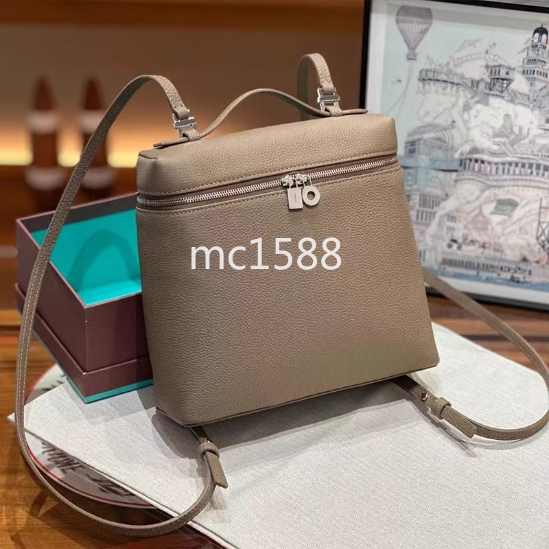 Sac à dos d'école en cuir 23cm, sac à main en cuir de vache, Double épaule diagonale croisée, sac pour femmes 330-B
