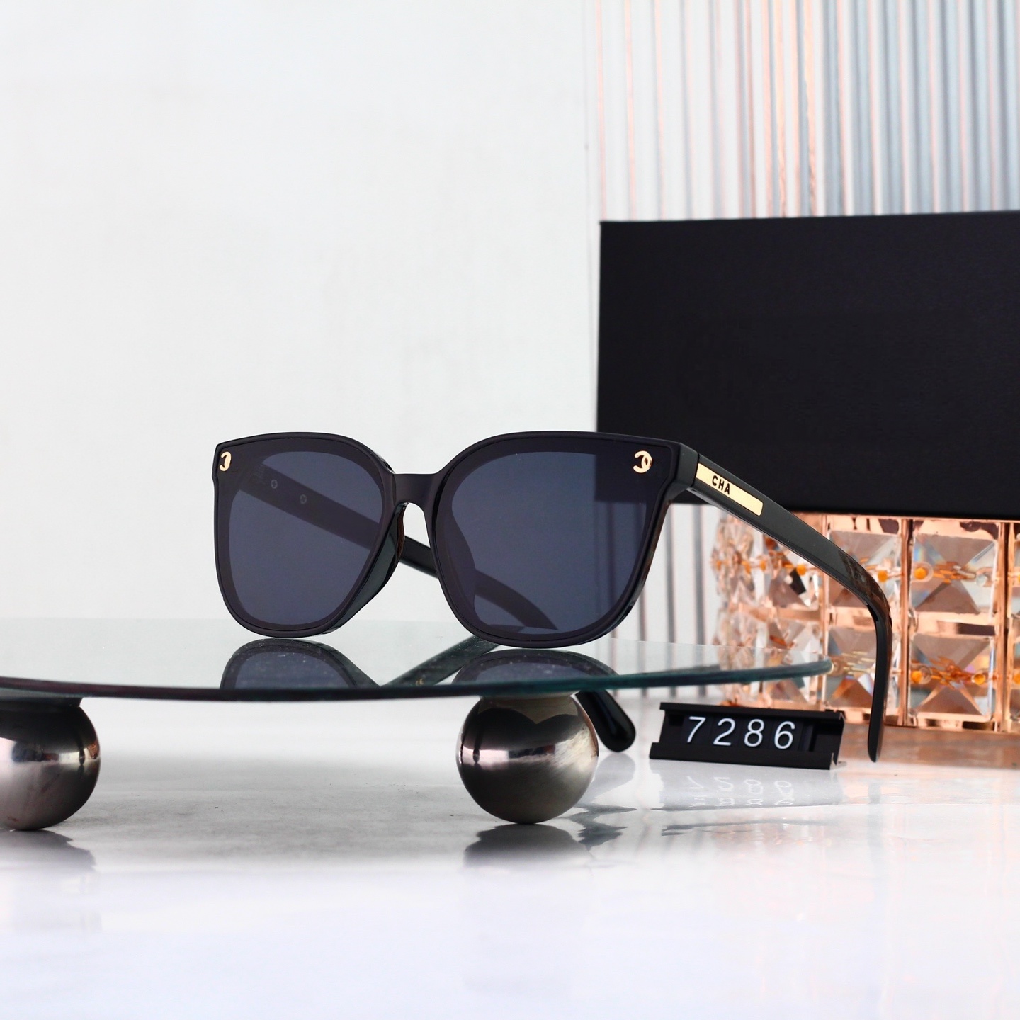 Top luxury Sunglasses lens designer womens Mens Goggle senior Eyewear For Women eyeglasses frame Vintage Metal Sun Glasses KL 7286