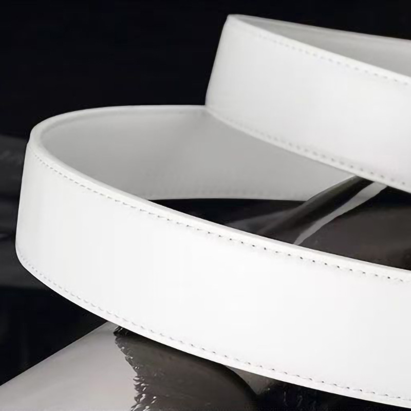 Men's Cowhide Simple Casual Automatic White High-End New Trendy Versatile Business Fashion Belt Luxury Brand Designer Belt