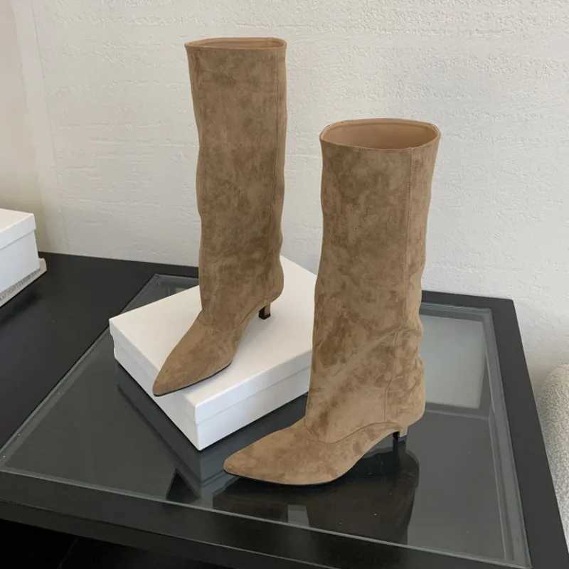 Women's 2026 Trend Designer Stilettos Modern Boots New Autumn and Winter Pointed Over-the-knee Slim Shoes Zapatos De Mujer H2608181