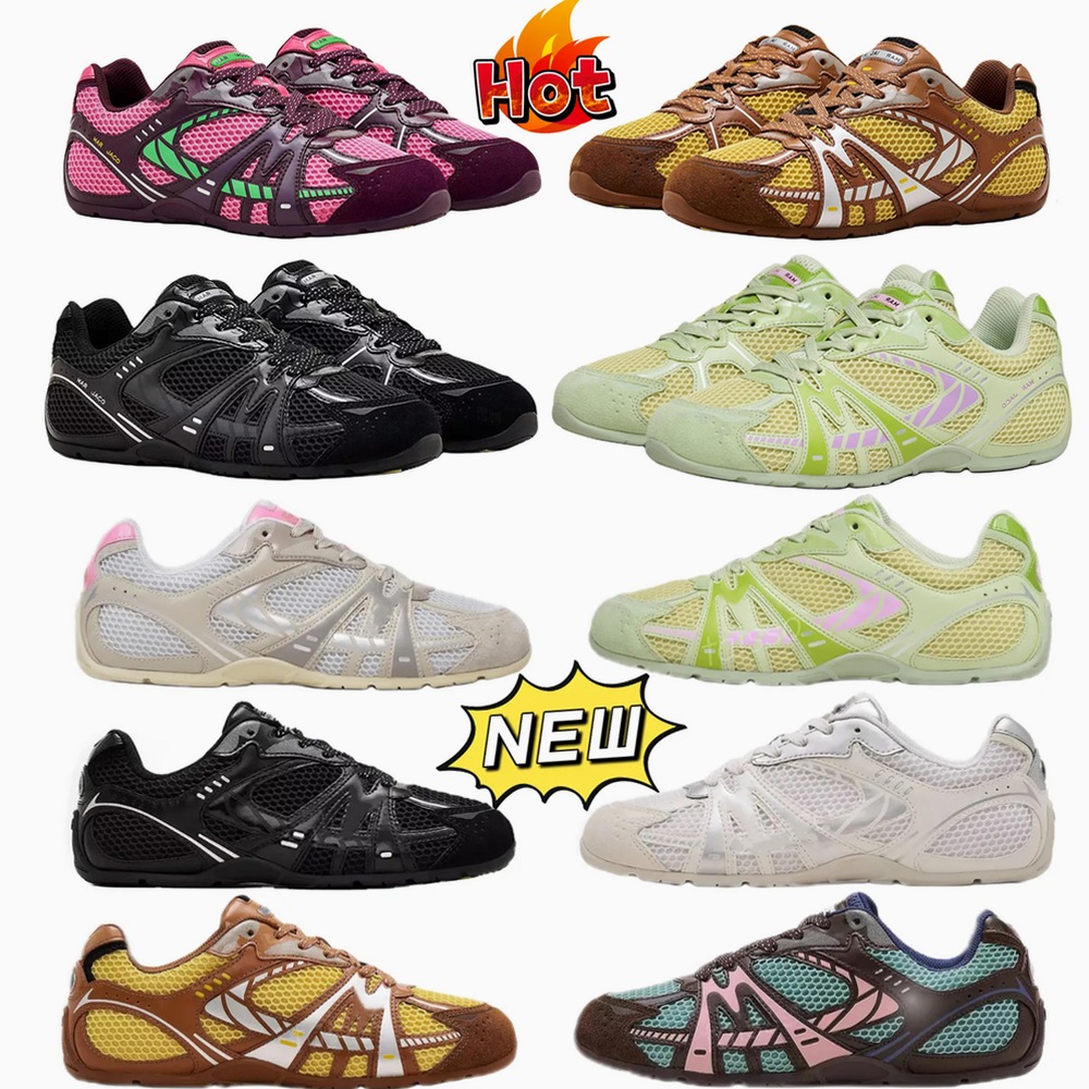 marco shoes Sneakers MJ Shoes Mesh Panel Color Block Sport For Ladies Lightweight Suede Stitching Outdoor Hiking Shoes Streetwear Daily A83