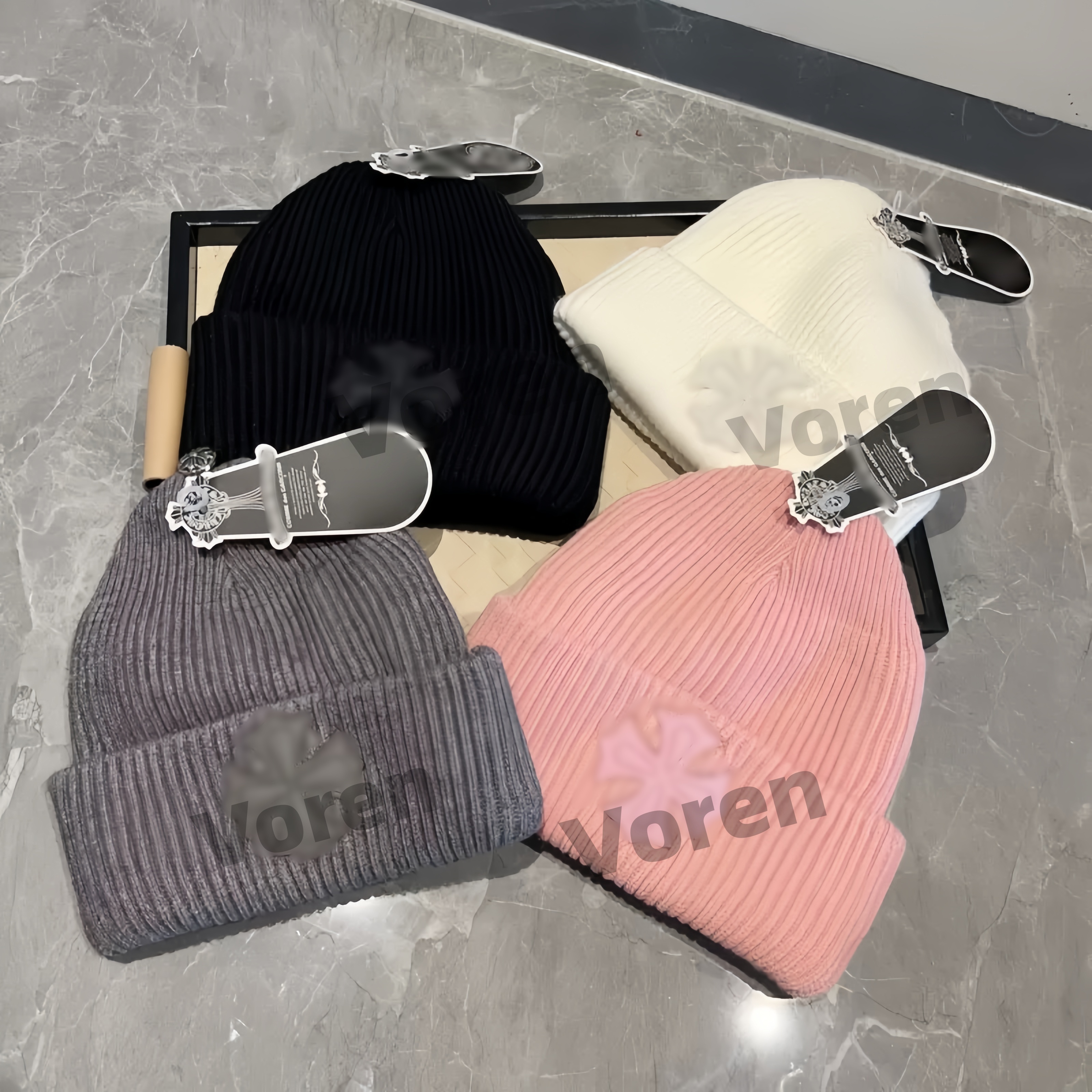 Bonnet de créateur Chapeaux de créateurs pour hommes Bonnet tricoté Bonnet d'hiver Automne Thermique Casquette de crâne Voyage décontracté Bonnet
