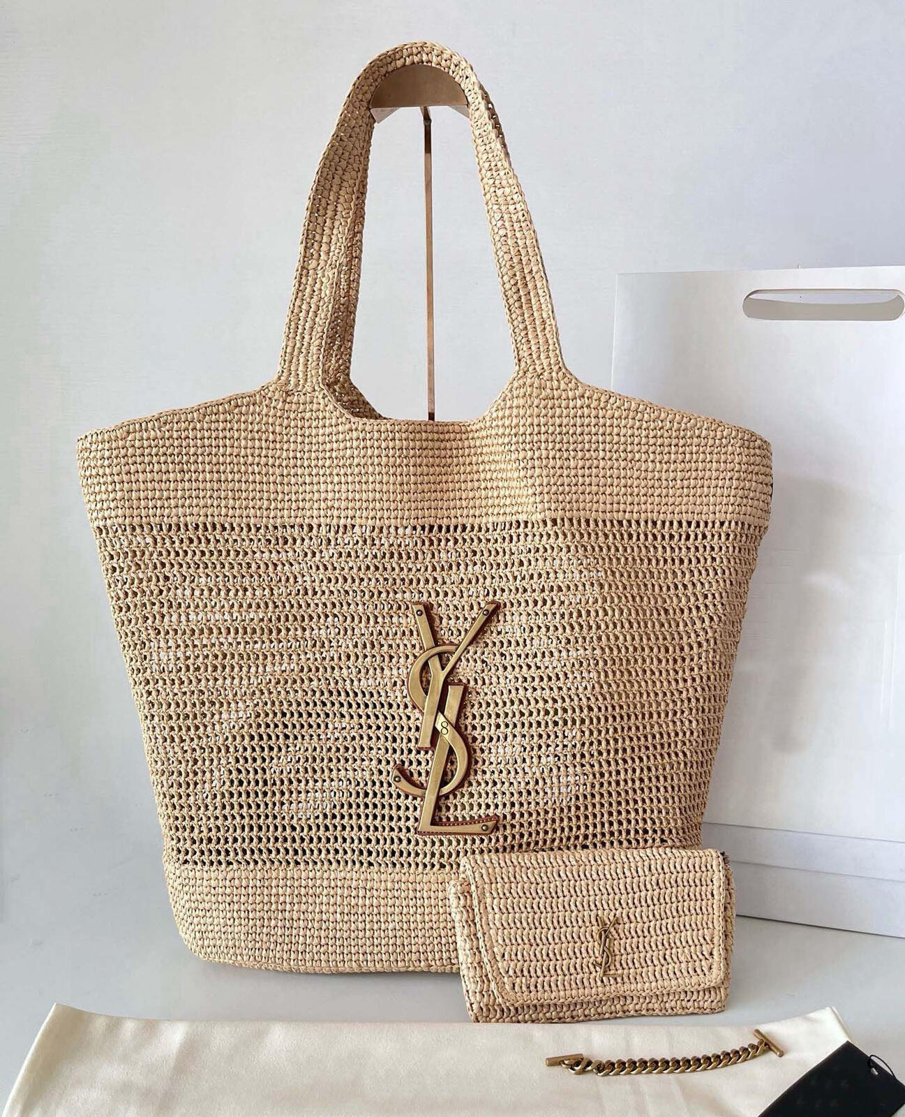 Icera Maxi Beach Bag Tote Bag Designer Bag Shoulder Bag Womens Luxury Handbag Handwoven Raffia Bag High Quality Summer Beach Tote Large Capacity Tot