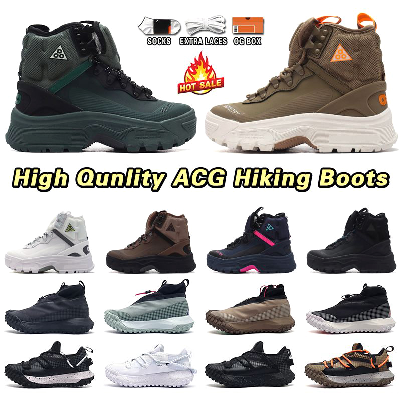 Designer Hiking Boots ACG Mountain Fly High Gaiadomes GORE-TEXS Sneakers Waterproof Spiked Anti-slip Running Shoes Low Mens Womens Sports Shoes Outd